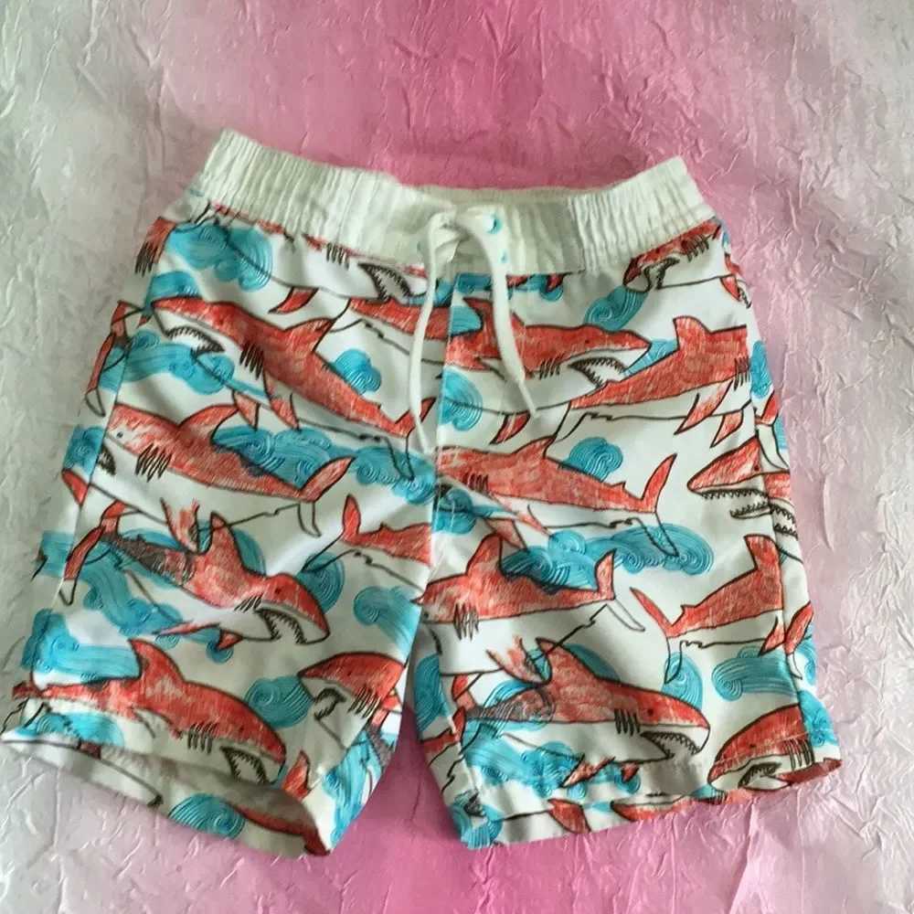Shark Old Navy Swim Trunks 12-18 Months Shorts Boys Summer
